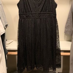 Black lace dress